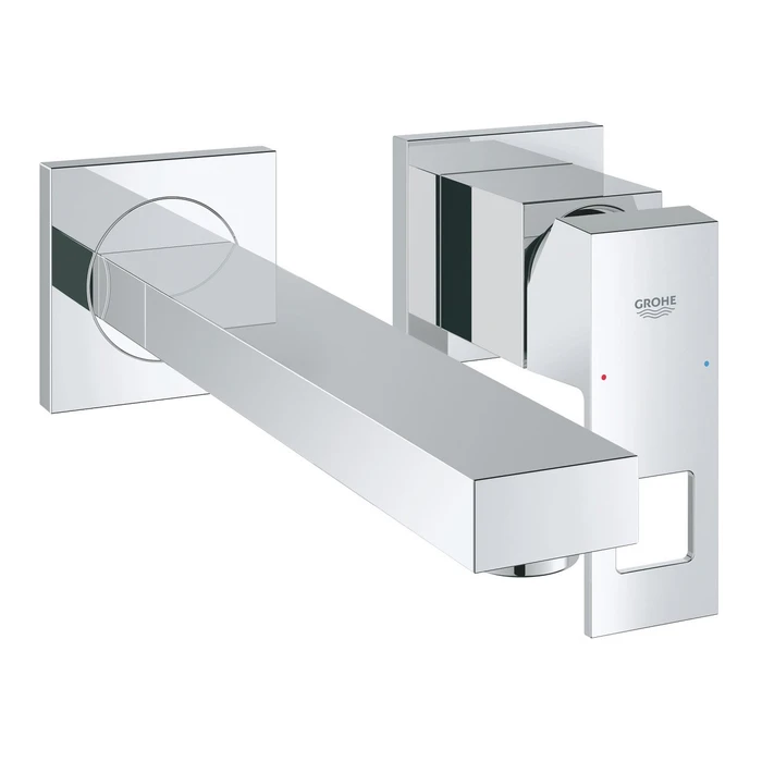 Grohe Eurocube 2-Loch-Waschbeckenarmatur chrom