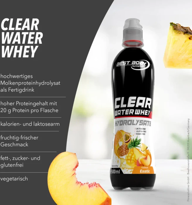 Best Body Nutrition Clear Water Whey Drink Exotic 12x500ml