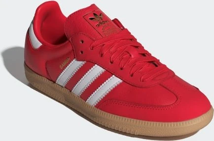 adidas Samba OG better scarlet/cloud white/gold metallic (Damen)