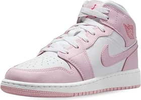 Nike Air Jordan 1 Mid pink foam/fire red/white (Junior)