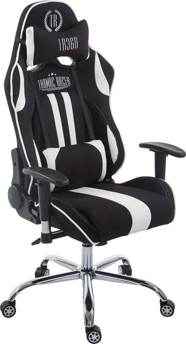 CLP Racing Limit V2 Stoff Gamingstuhl, schwarz/weiß