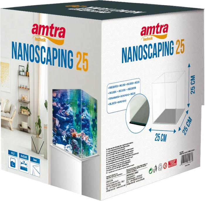 amtra NANOSCAPING 25 Aquarium, Weißglas, 15l