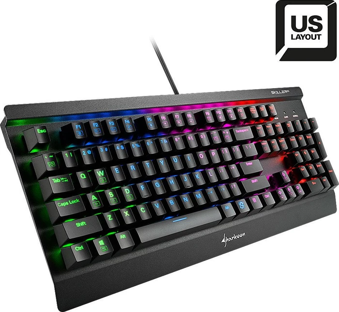 Sharkoon Skiller Mech SGK3, LEDs RGB, Kailh RED, USB, US