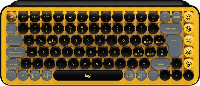 Logitech POP Keys Wireless Mechanical Keyboard, Logi Bolt, Blast, TTC BROWN, USB/Bluetooth, IT