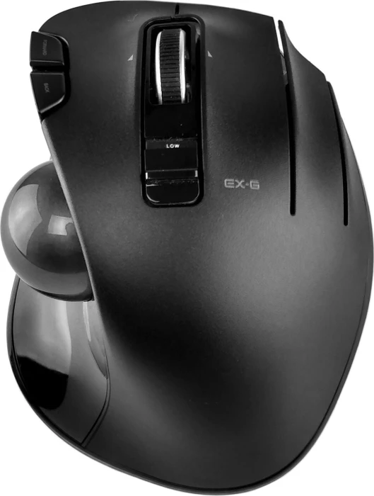 Elecom EX-G M-XT3DRBK Wireless Trackball schwarz, Rechtshänder