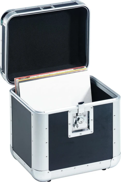 Roadinger Record Case Pro ALU 75/25, abgerundet schwarz