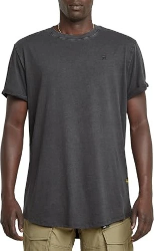 G-Star Text Back Graphic Overdyed Lash T-Shirt kurzarm schwarz (Herren)