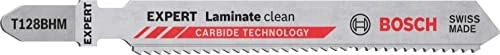 Bosch Professional EXPERT T128 BHM Laminate Clean Stichsägeblatt, 90mm, 3 Stück