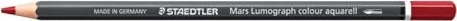 Staedtler Mars Lumograph colour aquarell 104 Aquarellstift bordeauxrot, Kartonetui, 6er-Pack