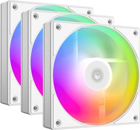 ID-Cooling AS-120-ARGB-W Trio, weiß, 120mm, 3er-Pack