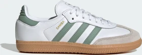 adidas Samba OG cloud white/silver green/gum (Junior)