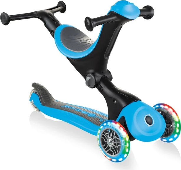 Globber Go Up Deluxe Lights Kickboard sky blue