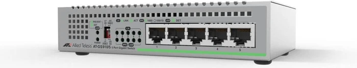 Allied Telesis CentreCOM GS910 Desktop Gigabit Switch, 5x RJ-45