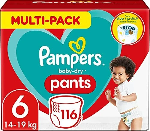 Pampers Baby-Dry pants Gr.6 Einwegwindel, 15+kg, 116 Stück