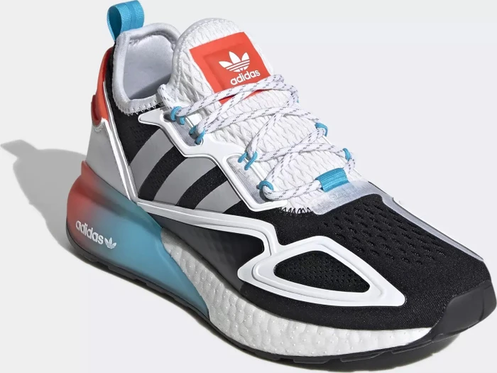 adidas ZX 2K Boost core black/grey two/signal cyan (Damen)