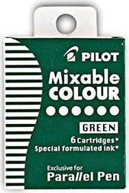 Pilot Patrone Parallel Pen Standard-Tintenpatrone grün, 6er-Pack
