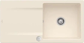 Villeroy & Boch Siluet Flat 980x490mm Einbau Becken reversibel mit Ablauffernbedienung ivory