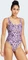 adidas Essentials Animal Print U-Back Badeanzug preloved purple/white (Damen) Vorschaubild