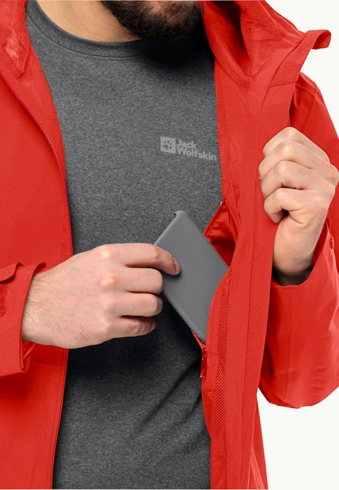 Jack Wolfskin Robury 2l Funktionsjacke strong red (Herren)