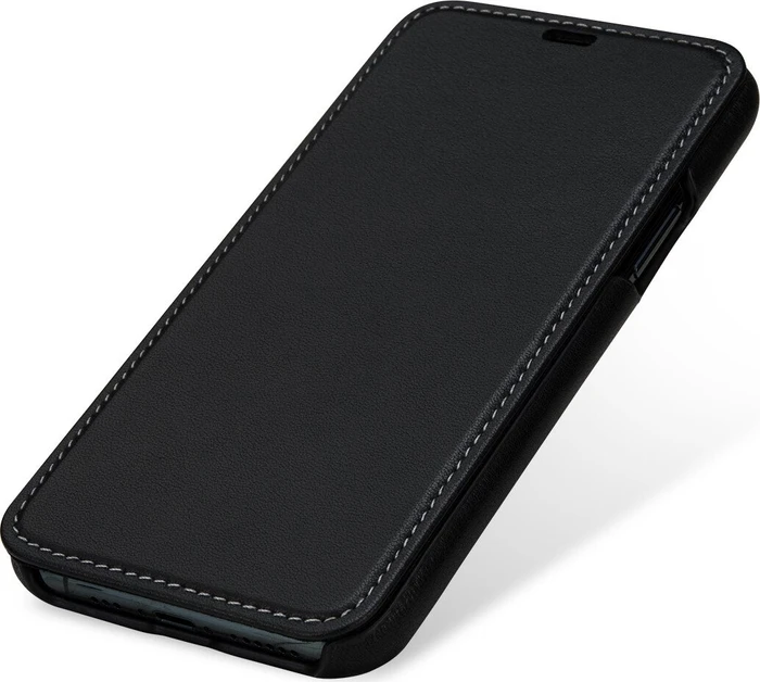 Stilgut Book Type Leather Case Nappa für Apple iPhone 11 Pro schwarz