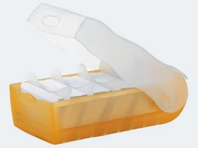 HAN Croco Karteibox, A7, transparent/transparent, inkl. 100 Karteikarten