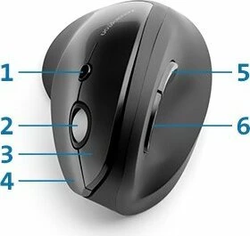 Kensington Pro Fit Ergo Vertical Wireless Mouse, schwarz, USB