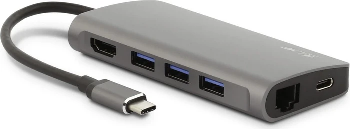 LMP USB-C 3.0 mini Dock, Space Gray, Port-Replikator