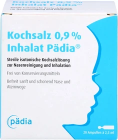 Kochsalz 0.9% Inhalat Pädia Lösung, 50ml (20x 2.5ml)