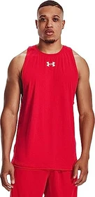 Under Armour Baseline Funktionsshirt ärmellos rot/weiß (Herren)