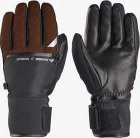 Zanier Radiator Skihandschuhe schwarz/braun
