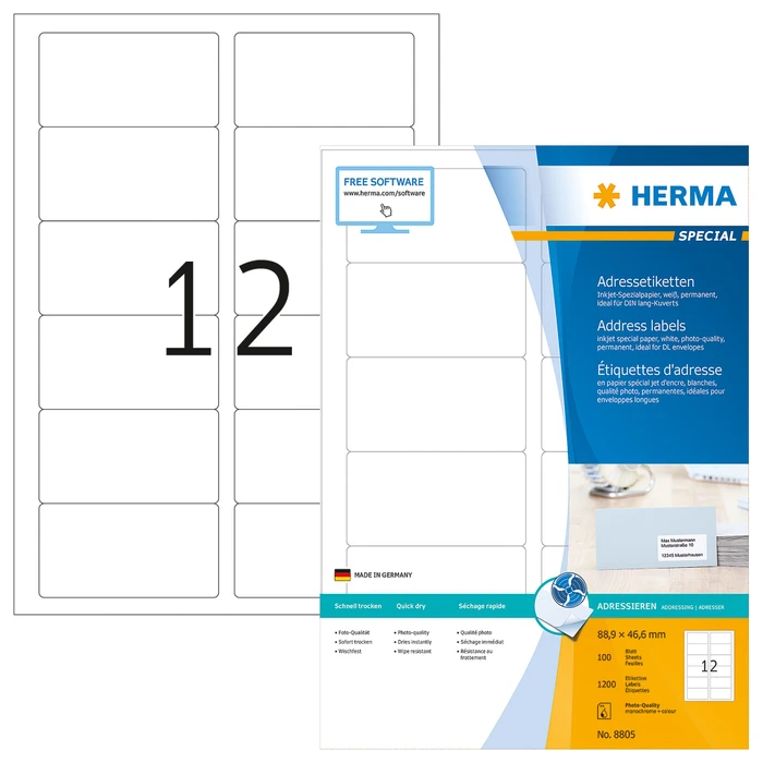 Herma Adressetiketten