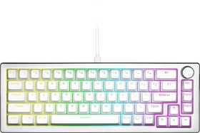 Cooler Master CK720, LEDs RGB, hot-swap, silber/weiß, Kailh Box V2 RED, USB, US