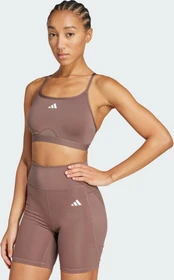 adidas Aeroreact Training 3-Streifen Sport-BH earth strata (Damen)