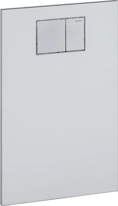 Geberit Designplatte für Geberit AquaClean WC-Aufsatz, Hochdruck-Schichtstoffplatte/Glas, weiß/Glas