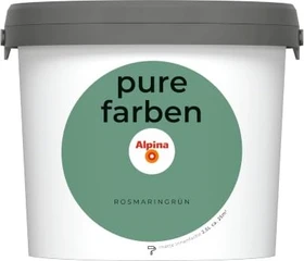 Alpina Farben Pure Farben Wandfarbe rosmaringrün innen grün, 2.5l