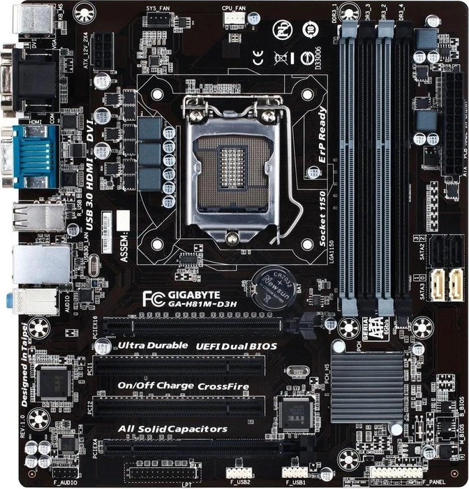 GIGABYTE GA-H81M-D3H (Intel 1150)