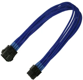 Nanoxia 8-Pin PCIe Verlängerung 30cm, sleeved blau (NX8PE3EB)