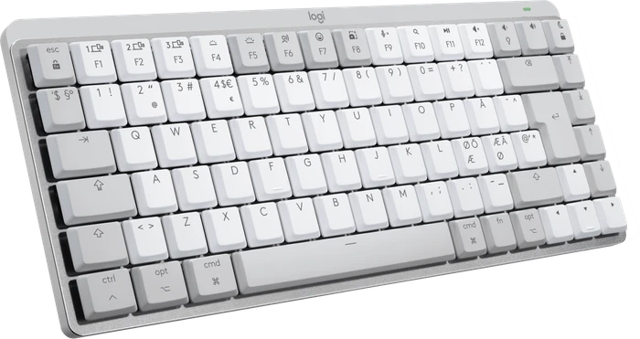 Logitech MX Mechanical Mini for Mac, Pale Grey, Logi Bolt, Kailh Choc V2 LOW PROFILE BROWN, USB/Bluetooth, ND