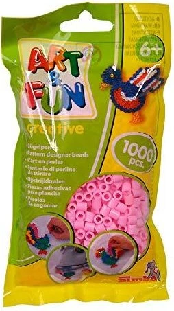 Simba Toys Art & Fun 1000 Bügelperlen im Beutel rosa