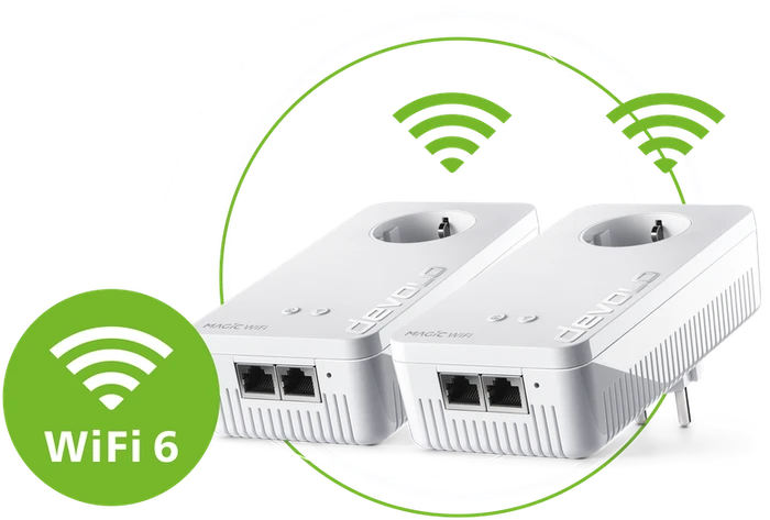 devolo Magic 2 WiFi 6 Mesh Starter Kit, 2er-Pack