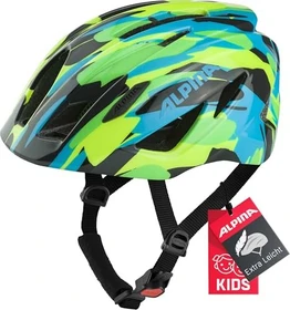 Alpina Pico Kinderhelm neon/green blue