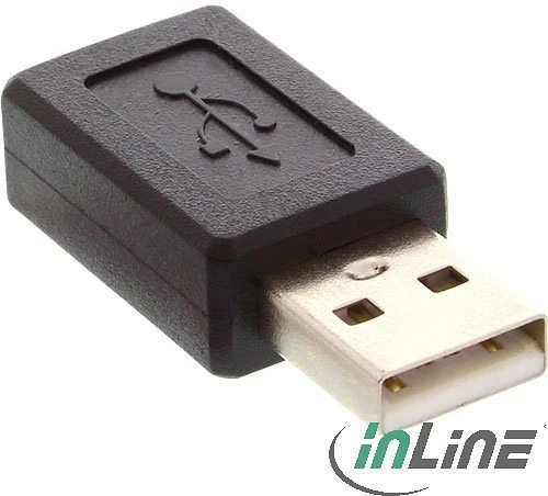 InLine USB 2.0 Adapter, Stecker A auf Mini 5-pol [Buchse]