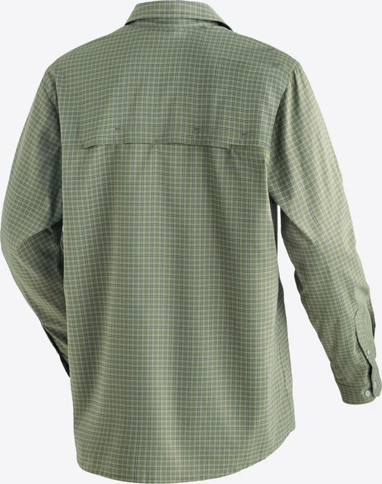 Maier Sports Mats Hemd langarm green check (Herren)