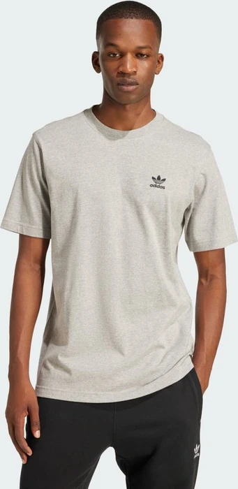 adidas Trefoil Essentials T-Shirt kurzarm medium grey heather (Herren)