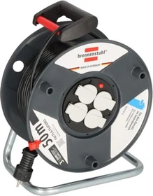 Brennenstuhl Garant E Kabeltrommel, Schuko auf 4x Schuko, 50m, IP20, H05VV-F 3G1,5