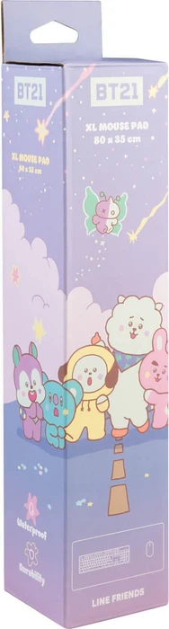 Grupo Erik Editores BT21 K-Pop The Journey XL Mousepad, 800x350mm, mehrfarbig