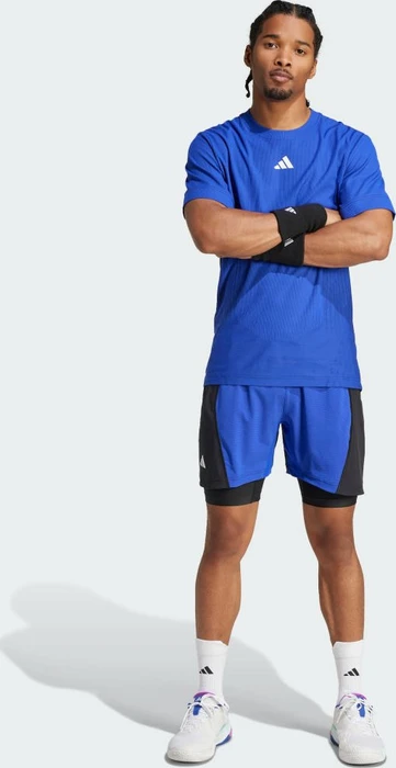 adidas Tennis 2-in-1 Shorts lucid blue/black (Herren)