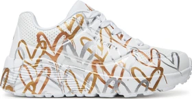 Skechers x JGoldcrown Uno Lite - Metallic Love weiß/gold (Junior)