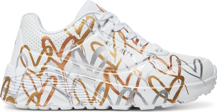 Skechers x JGoldcrown Uno Lite - Metallic Love (Junior)