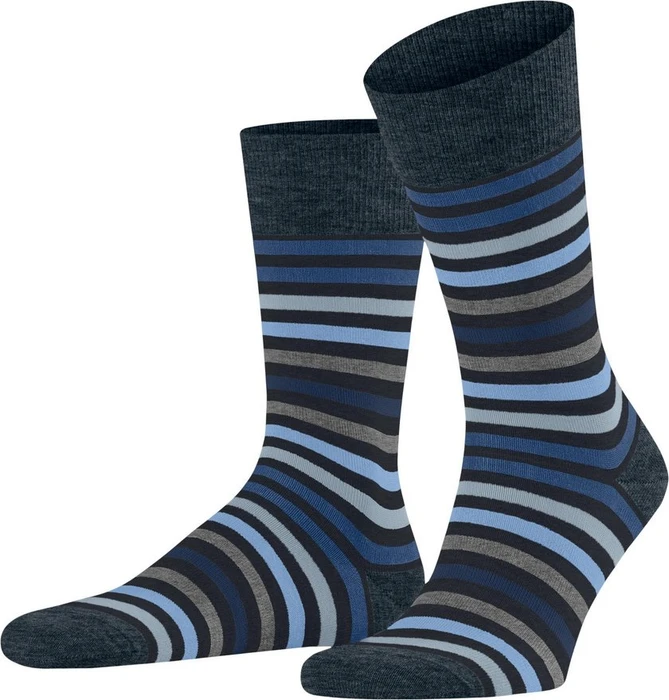 Falke Tinted Stripe Socken dark navy (Herren)
